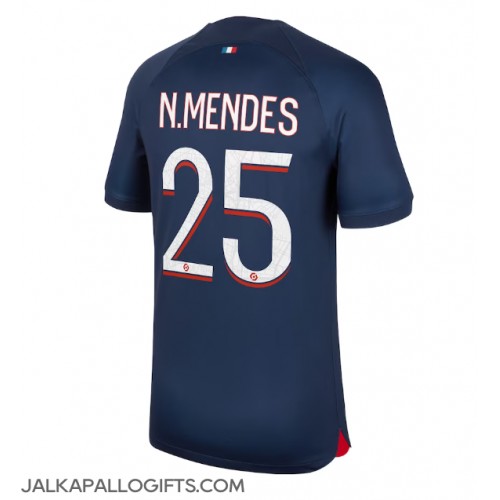 Paris Saint-Germain Nuno Mendes #25 Kotipaita 2023-24 Lyhythihainen